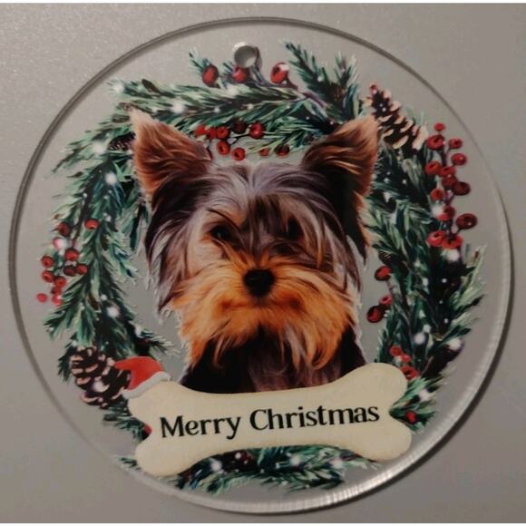 Xmas Ornament YORKSHIRE TERRIER Dog Christmas (9-PACK) +1 "THE BROTHER ELF." - Picture 6 of 7